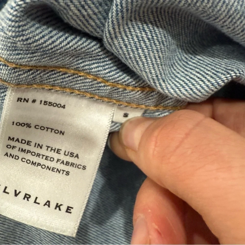 SLVRLAKE Shacket Western Overshirt Button Down in Denim